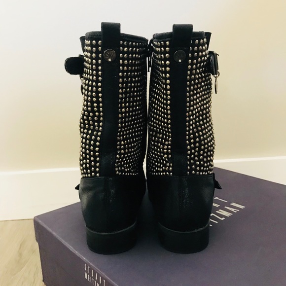 Stuart Weitzman Selma Studded boots 1 - Picture 3 of 4